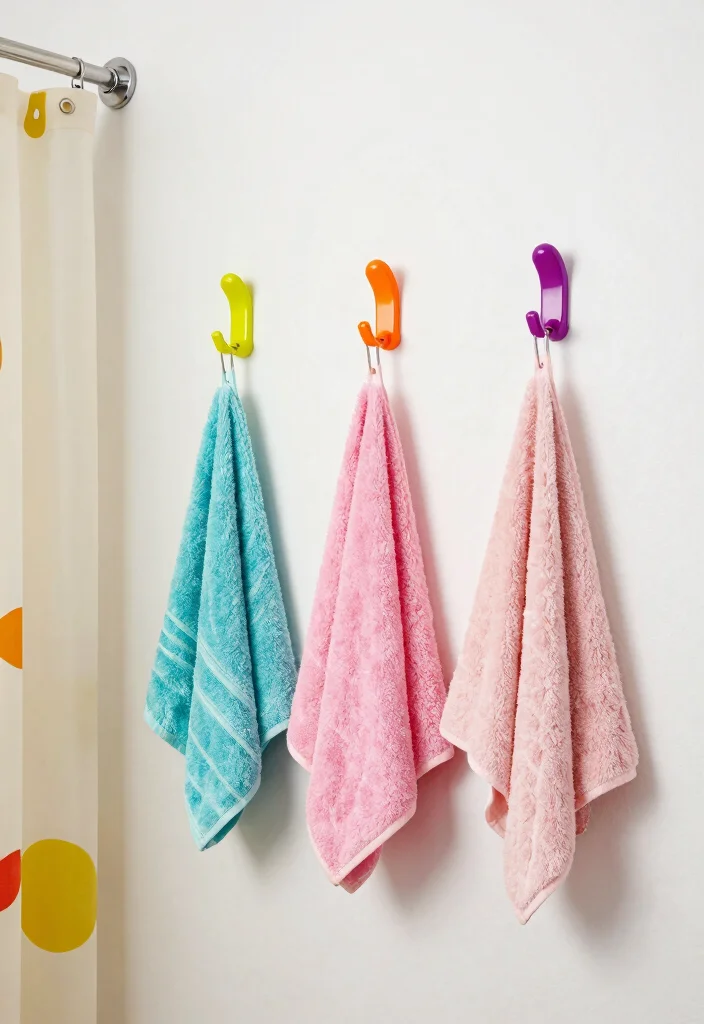 14 Mini Bathroom Ideas That Maximize Every Inch - 6. Stylish Hooks for Towels and Accessories 1