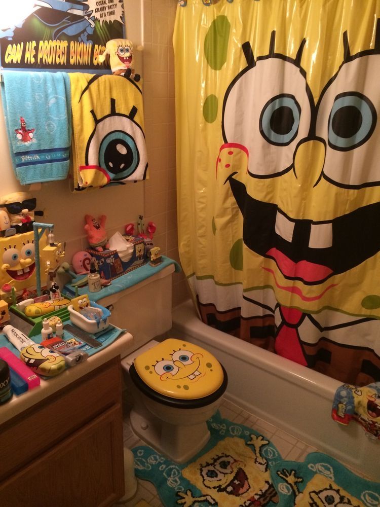 14 Spongebob Bathroom Ideas Kids Will Love - 5. Spongebob Toothbrush Holder 1