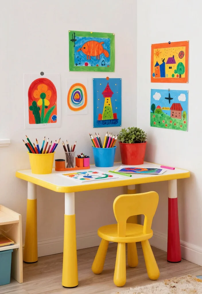 15 Bedroom Ideas Toca Boca Cute Playful Aesthetic - 12. DIY Crafts Corner 1