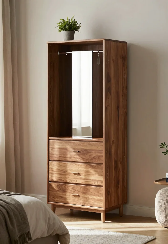 15 Cabinet Design Ideas for Bedroom Modern Smart Storage - 1. Multi-Functional Wardrobe Cabinet 1