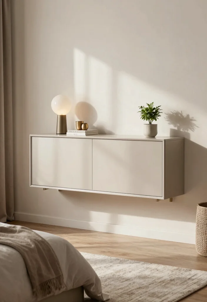 15 Cabinet Design Ideas for Bedroom Modern Smart Storage - 3. Floating Cabinets 1