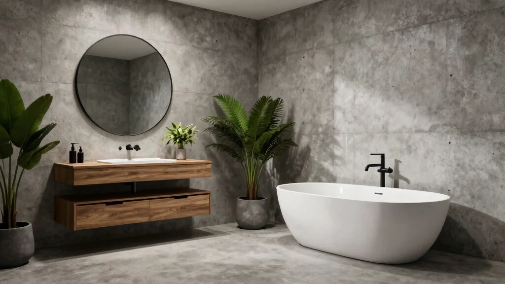 15 Cement Bathroom Ideas With Modern Industrial Vibes