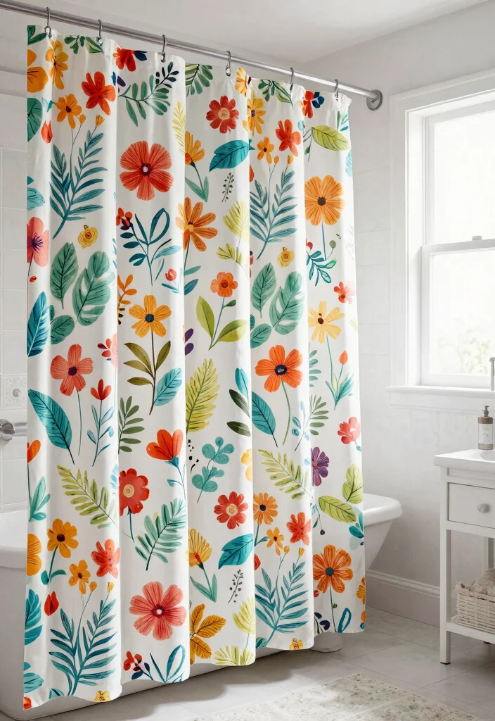 15 Dorm Bathroom Ideas For Small Shared Spaces - 12. Eco-Friendly Shower Curtains 1
