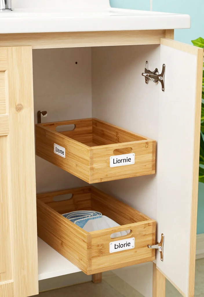 15 Dorm Bathroom Ideas For Small Shared Spaces - 2. Under-Sink Storage Solutions 1