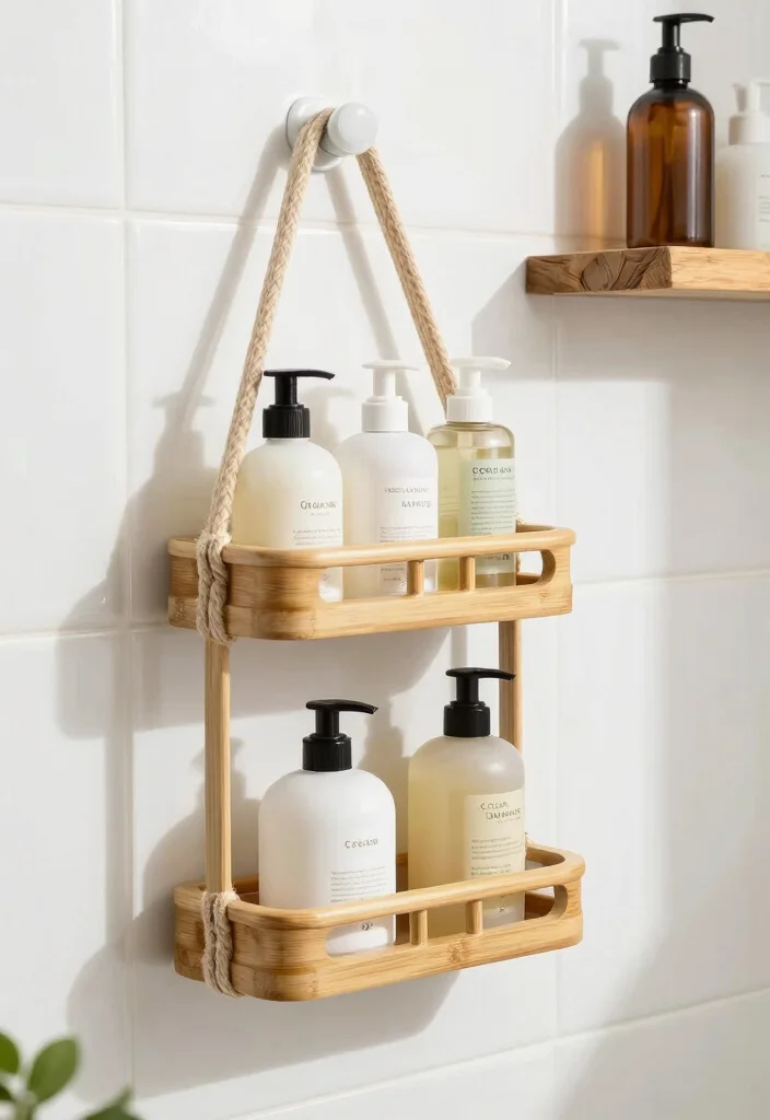15 Dorm Bathroom Ideas For Small Shared Spaces - 3. Sustainable Shower Caddy 1