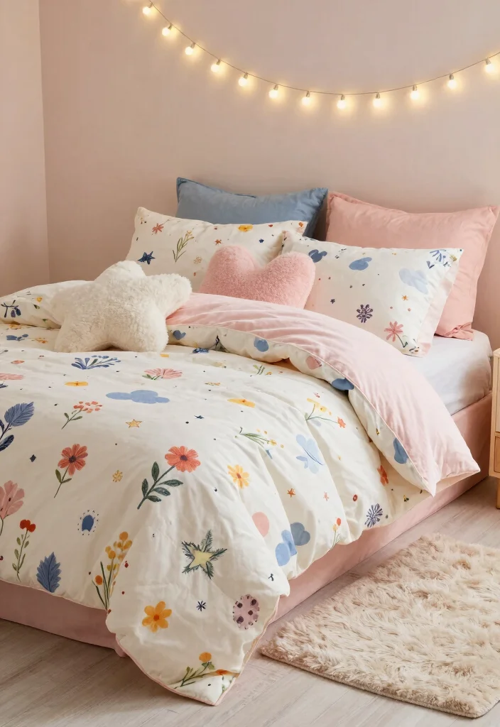 15 Fairy Room Decor Bedroom Ideas Magical Cozy Charm - 4. Whimsical Bed Linens 1