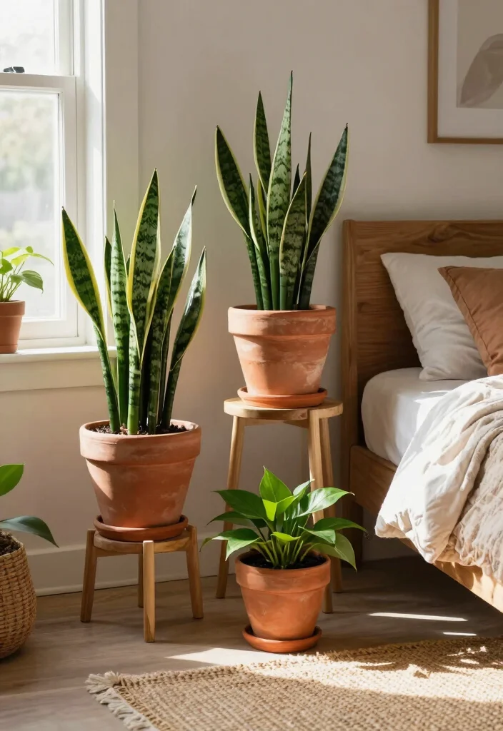 15 Green and Terracotta Bedroom Ideas Earthy Warm Contrast - 1. Lush Greenery Accents 1