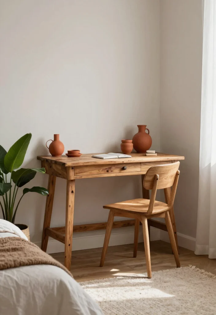 15 Green and Terracotta Bedroom Ideas Earthy Warm Contrast - 11. Multifunctional Spaces 1