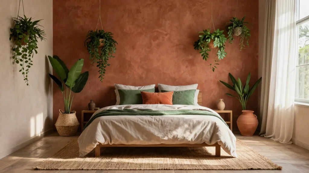 15 Green and Terracotta Bedroom Ideas Earthy Warm Contrast