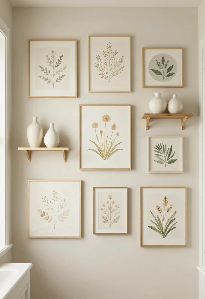 15 Ivory Bathroom Ideas With Soft Elegant Warmth - 10. Ivory Artwork 1