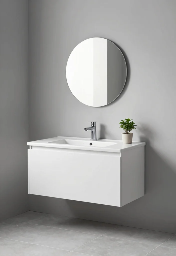 15 One Sink Bathroom Vanity Ideas For Compact Layouts - 4. Modern Minimalist Designs 1