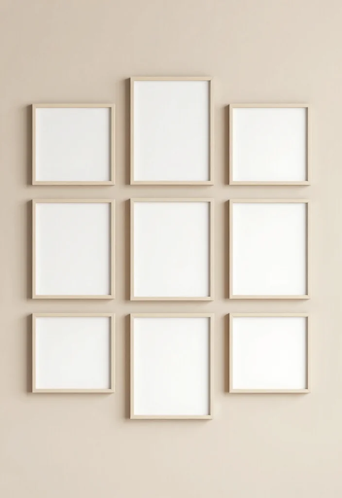 15 Photo Wall Collage Bedroom Aesthetic Ideas Personal Trendy Style - 14. The Power of Minimalism 1