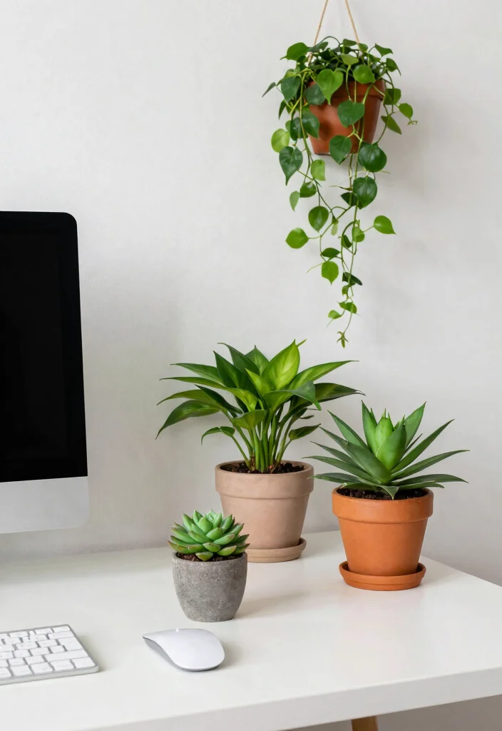 15 Small Desk Area in Bedroom Ideas for a Functional Study Nook - 13. A Pop of Green 1