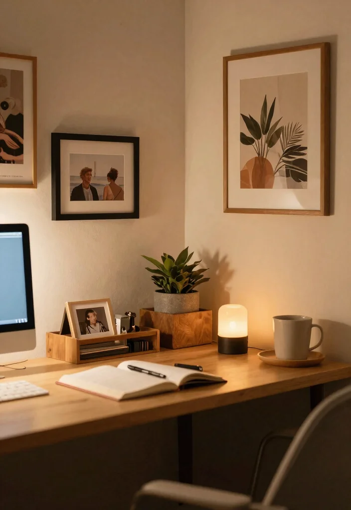15 Small Desk Area in Bedroom Ideas for a Functional Study Nook - 14. Personal Touches 1