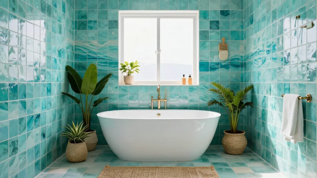 15 Turquoise Bathroom Tile Ideas With Coastal Energy