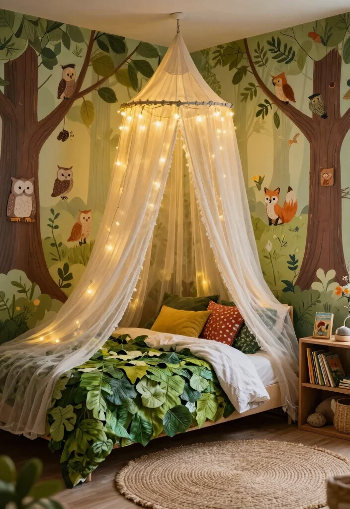 16 Adorable Home Bedroom Ideas Game Inspired Cozy Style - 1. Magical Forest Adventure 1