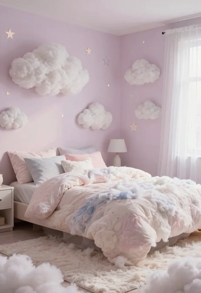 16 Adorable Home Bedroom Ideas Game Inspired Cozy Style - 15. Dreamy Cloud Space 1