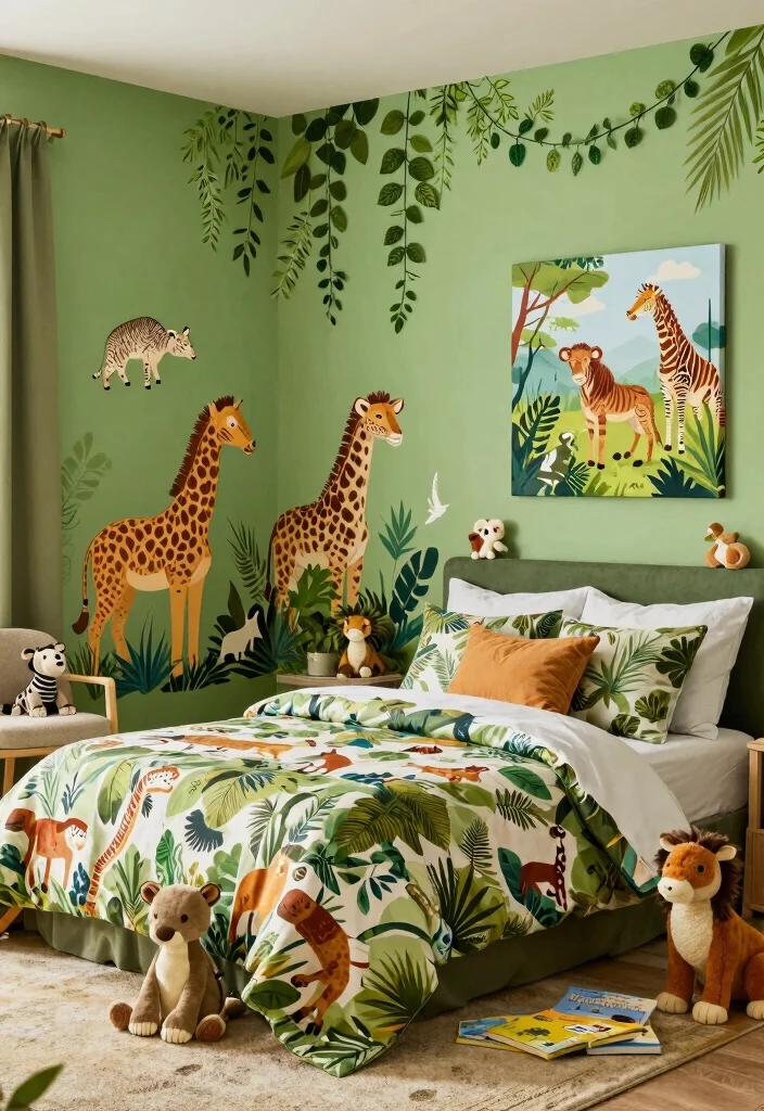 16 Adorable Home Bedroom Ideas Game Inspired Cozy Style - 5. Adventure Jungle Safari 1