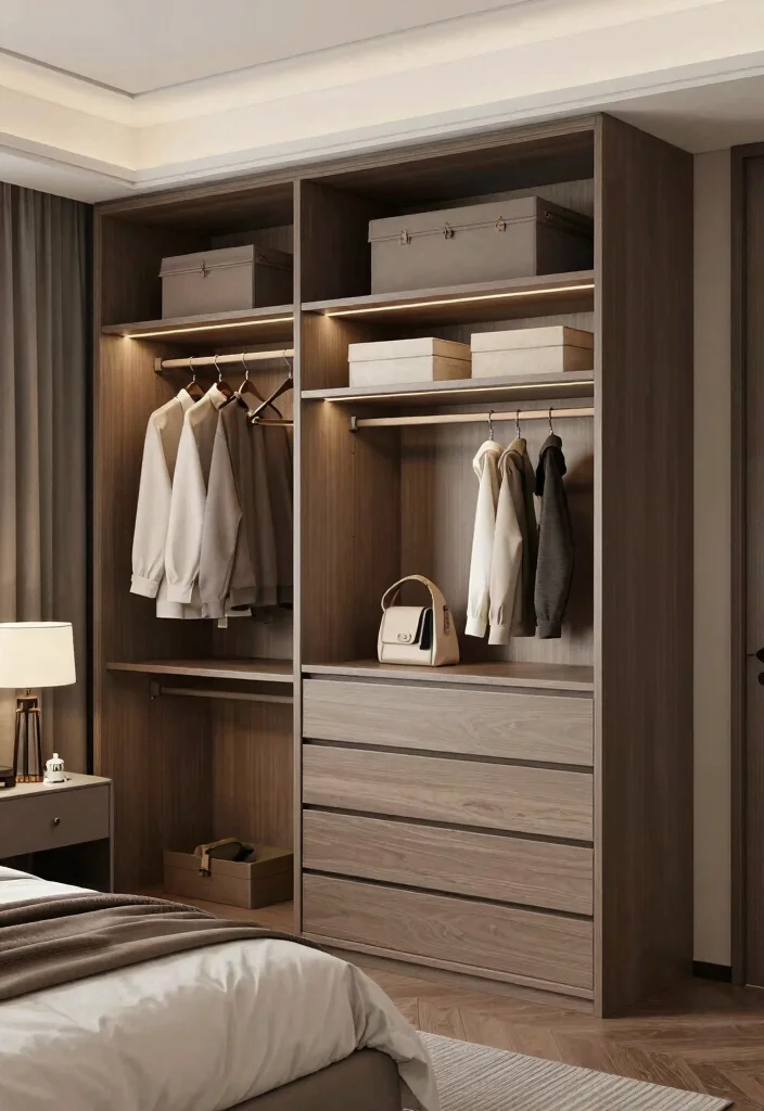 16 Bedroom With Closet Ideas: Practical Stylish Layouts - 10. Customized Closet Systems 1