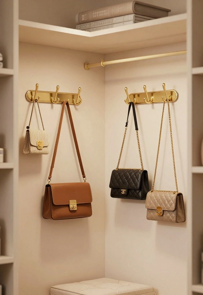 16 Bedroom With Closet Ideas: Practical Stylish Layouts - 12. Decorative Hooks and Racks 1