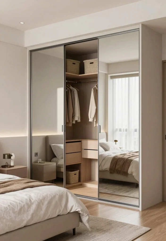 16 Bedroom With Closet Ideas: Practical Stylish Layouts - 3. Sliding Door Closets 1
