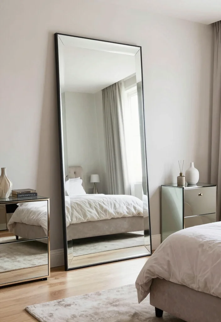 16 Bedroom With Closet Ideas: Practical Stylish Layouts - 8. Clever Use of Mirrors 1