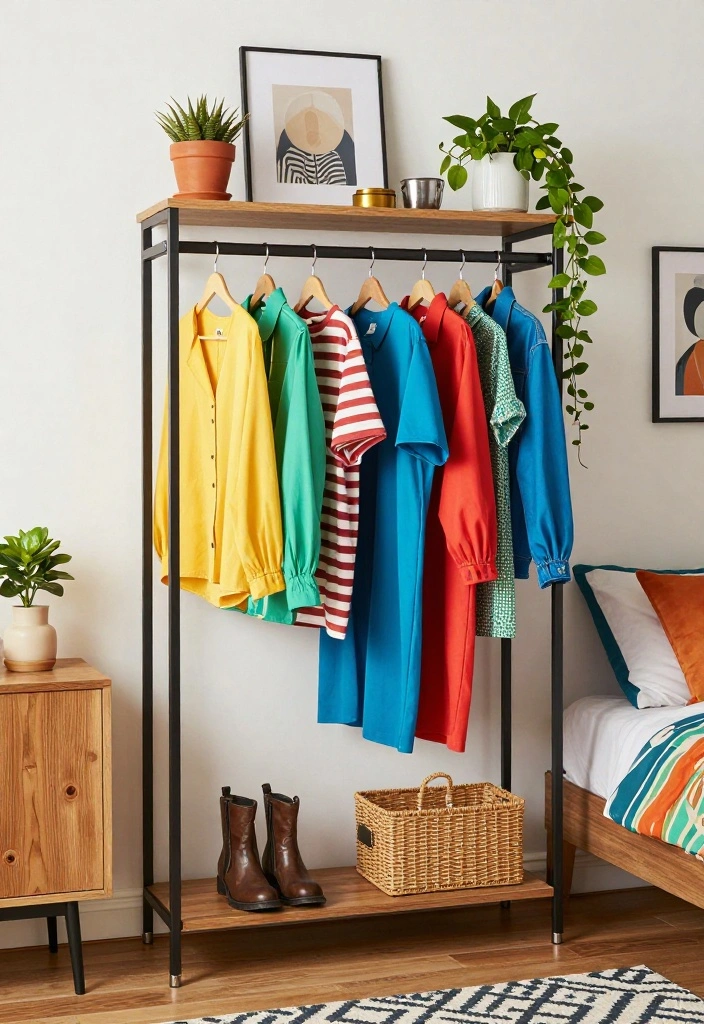 16 Clothing Rack Bedroom Small Spaces Ideas for Smart Storage - 16. Mix-and-Match Racks 1