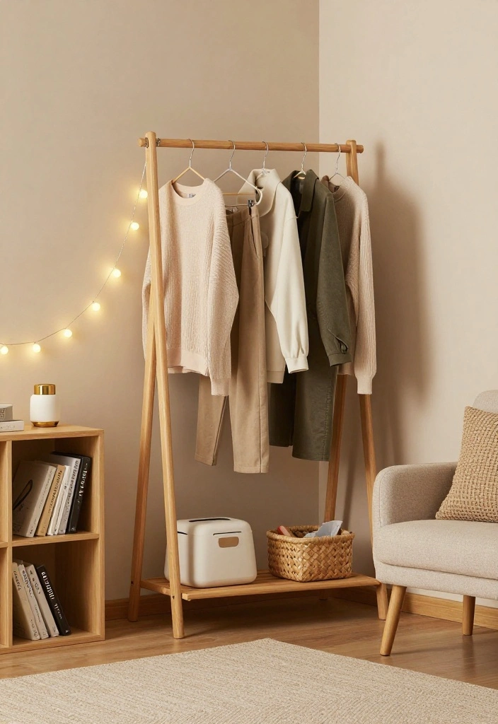 16 Clothing Rack Bedroom Small Spaces Ideas for Smart Storage - 4. Corner Clothing Racks 1