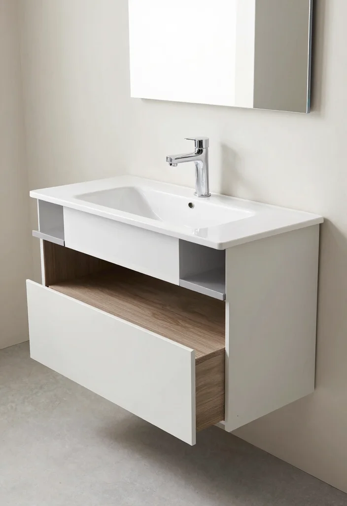16 Floating Vanity Bathroom Ideas For A Modern Look - 10. Innovative Modular Design 1
