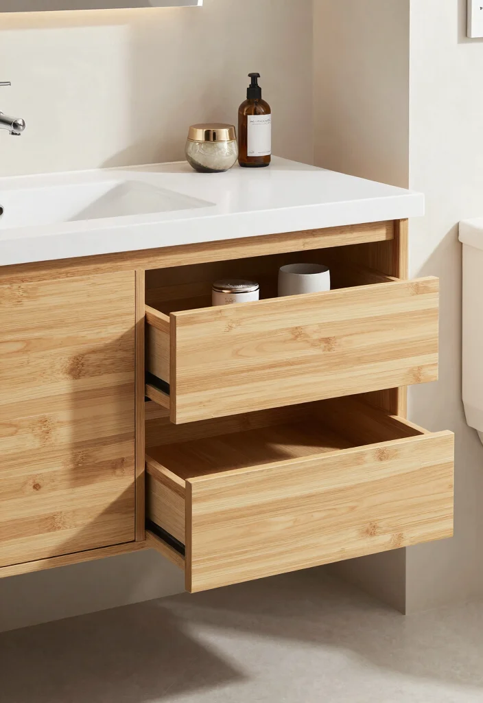 16 Floating Vanity Bathroom Ideas For A Modern Look - 5. Floating Vanity with Integrated Storage 1