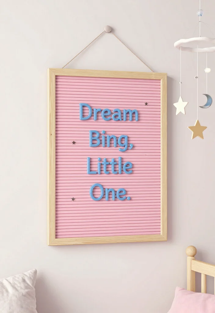 16 Letter Board Ideas Bedroom: Cute Personal Messages - 1. Dream Big, Little One 1