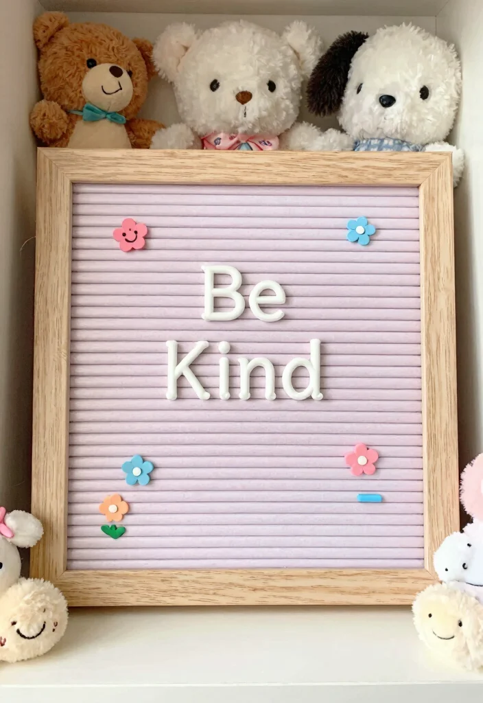 16 Letter Board Ideas Bedroom: Cute Personal Messages - 4. Be Kind 1