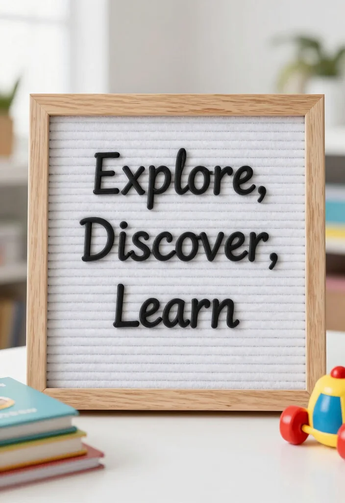 16 Letter Board Ideas Bedroom: Cute Personal Messages - 7. Explore, Discover, Learn 1