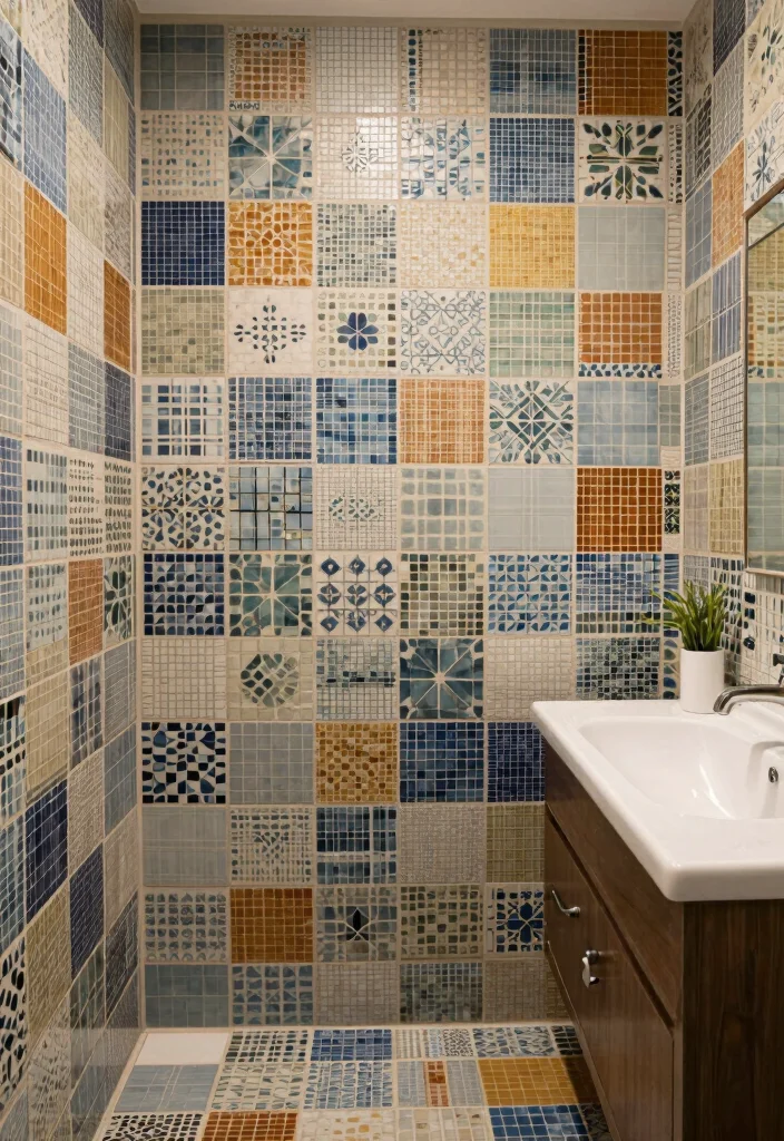 16 Mosaic Tile Bathroom Ideas With Artistic Texture - 16. Custom Designs 1