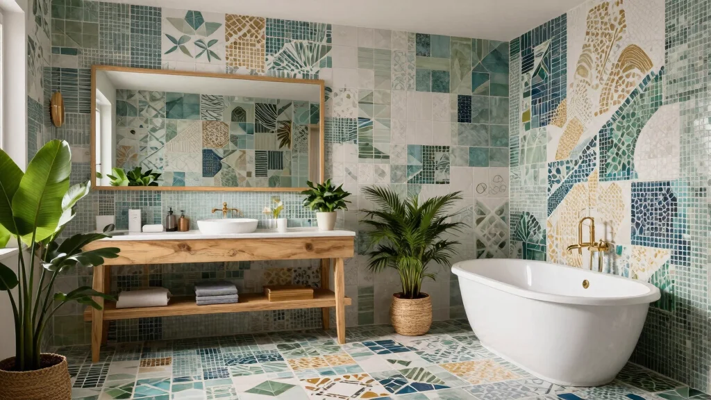 16 Mosaic Tile Bathroom Ideas With Artistic Texture