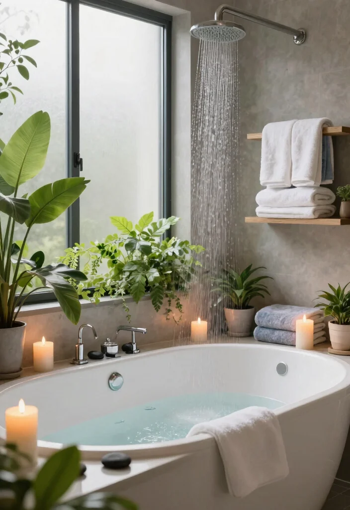 16 Rainforest Bathroom Ideas For A Spa-Like Escape - 4. Spa-Like Amenities 1