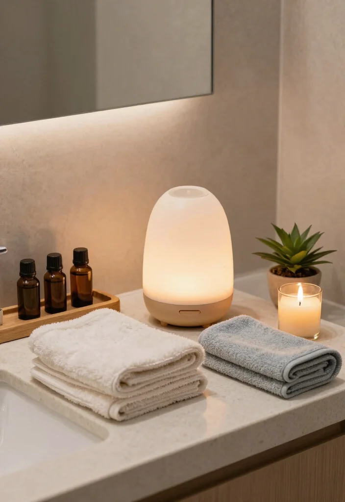 16 Rainforest Bathroom Ideas For A Spa-Like Escape - 7. Calming Aromatherapy 1