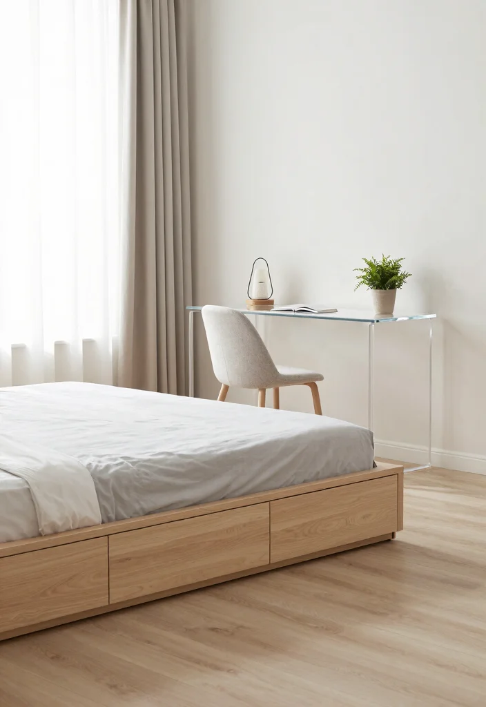 16 Room Decor Bedroom Simple Ideas: Clean Calm Living - 2. Streamlined Furniture Choices 1