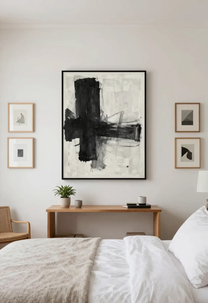 16 Room Decor Bedroom Simple Ideas: Clean Calm Living - 5. Minimalist Art Choices 1