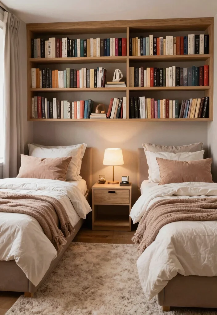 16 Twin Bedroom Ideas for Boys: Fun Practical Layouts - 15. Cozy Reading Nook 1