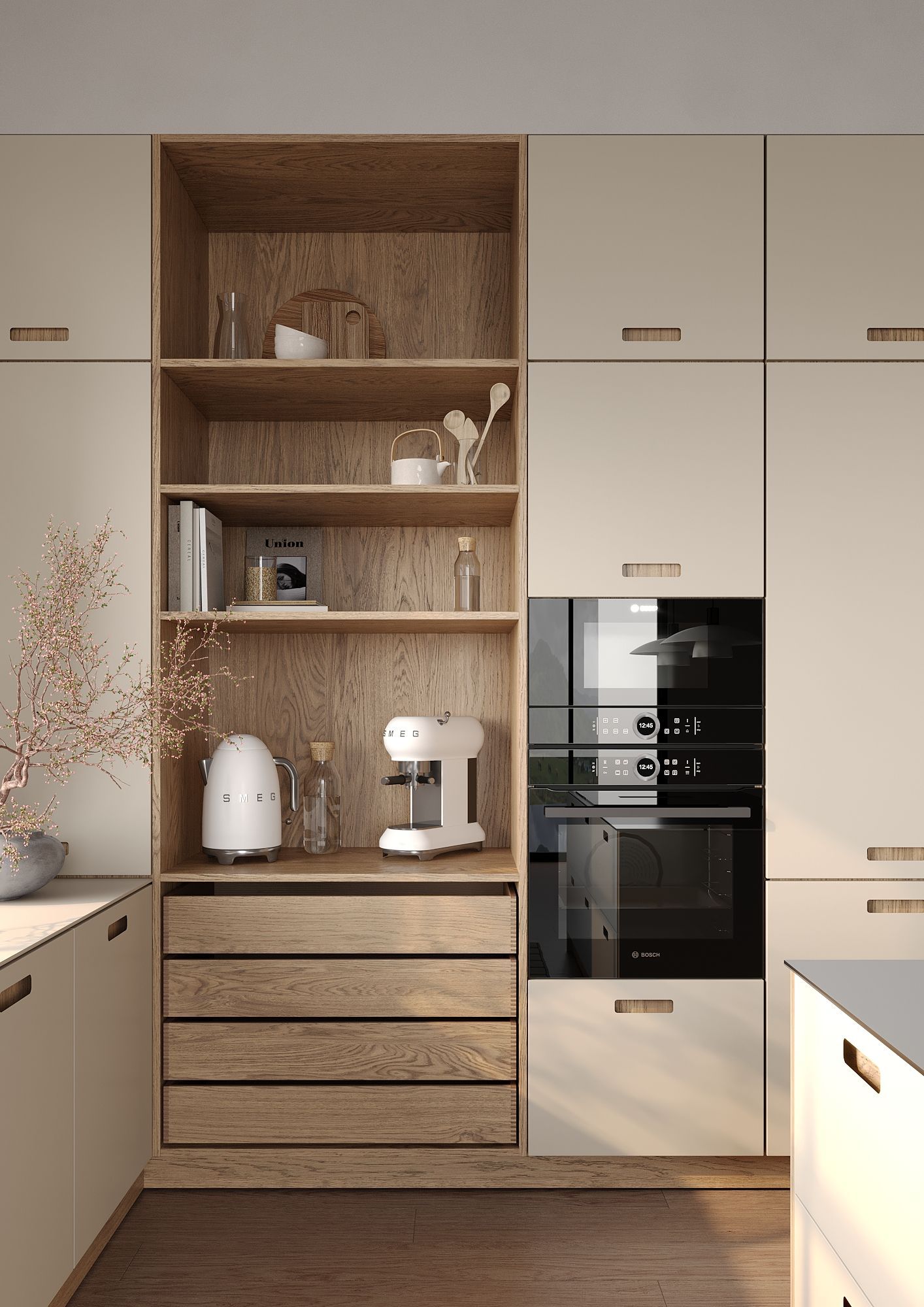 16 White Bathroom Cabinet Ideas For Bright Clean Style - 14. Minimalist Drawer Cabinets 1