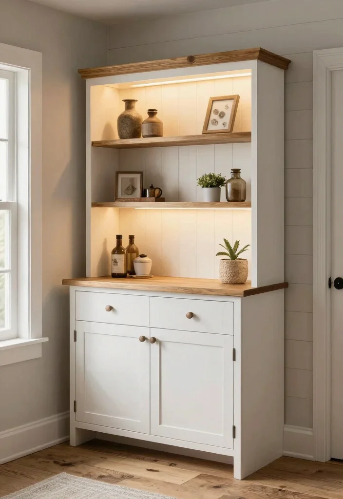 16 White Bathroom Cabinet Ideas For Bright Clean Style - 6. Farmhouse-Style Cabinets 1