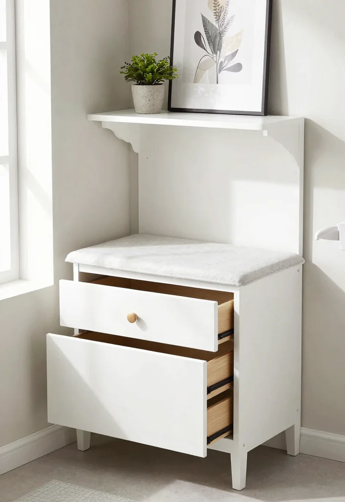 16 White Bathroom Cabinet Ideas For Bright Clean Style - 7. Multi-Functional Cabinets 1