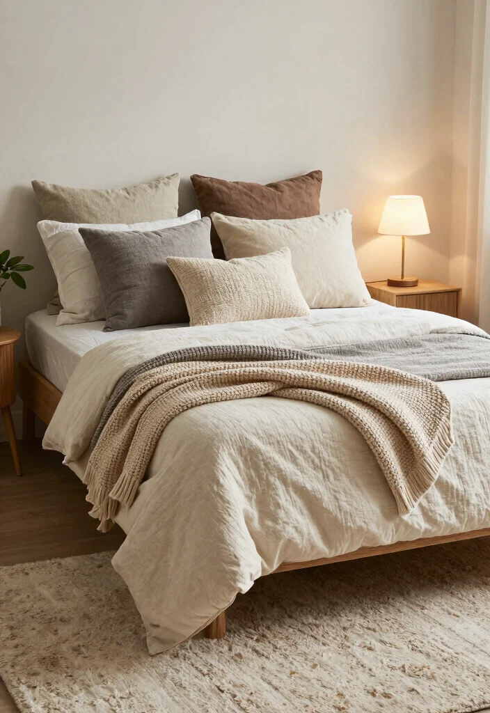17 Bedroom Decor Ideas for Small Rooms Big Style Impact - 5. Layered Textures for Cozy Comfort 1