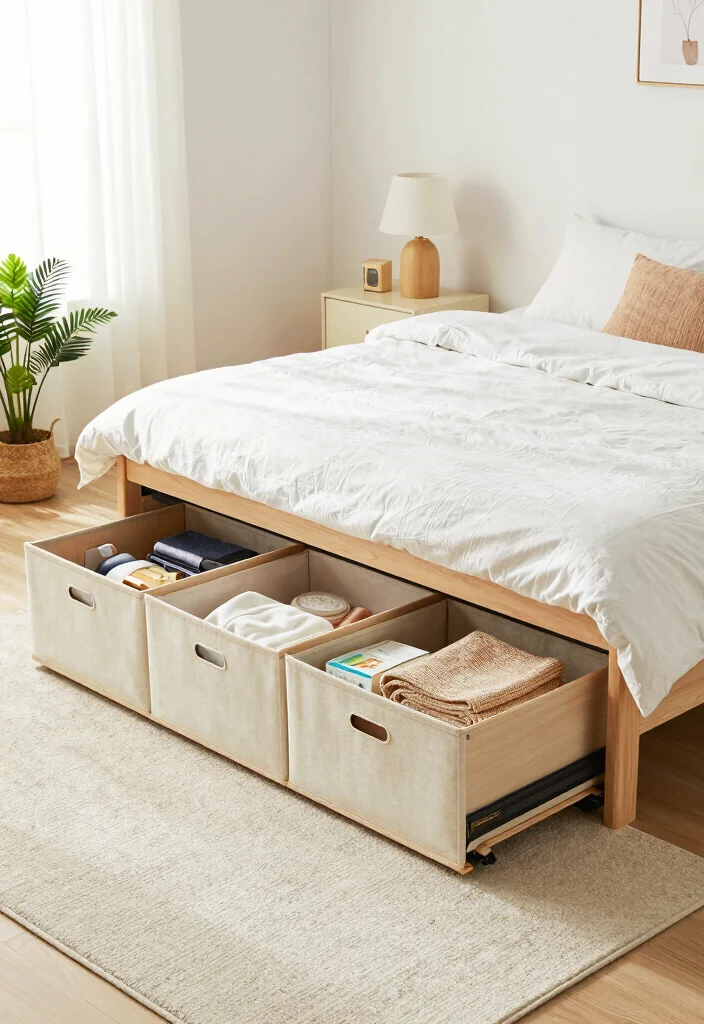 17 Bedroom Decor Ideas for Small Rooms Big Style Impact - 8. Under-Bed Storage Solutions 1