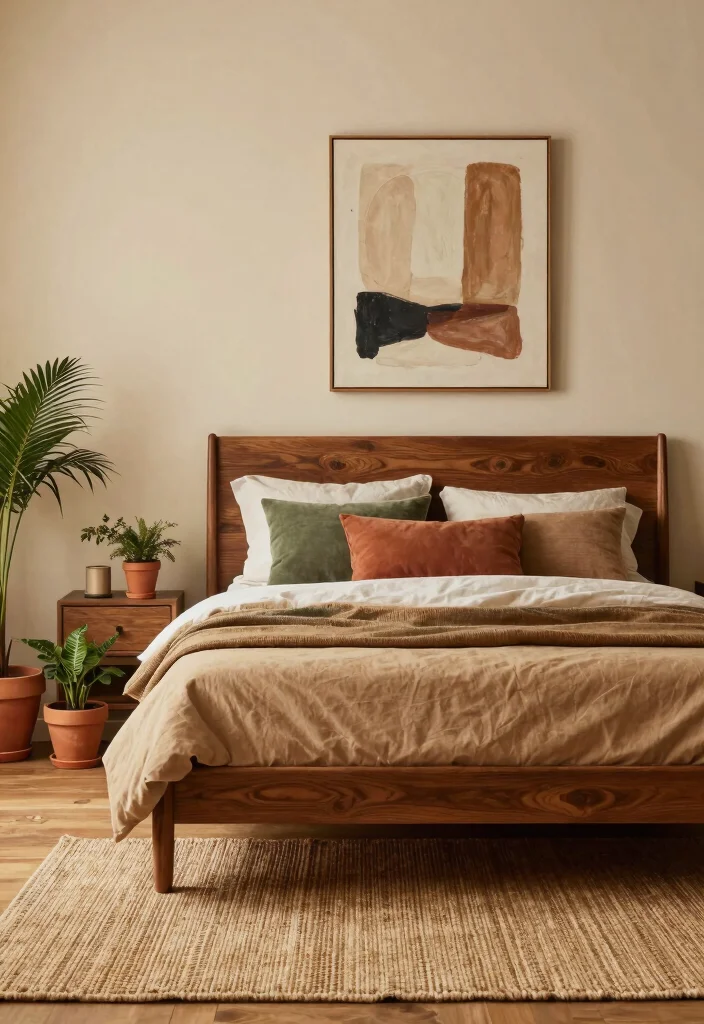 17 Bedroom Ideas Brown Furniture: Warm Classic Balance - 1. Embrace Earthy Hues 1