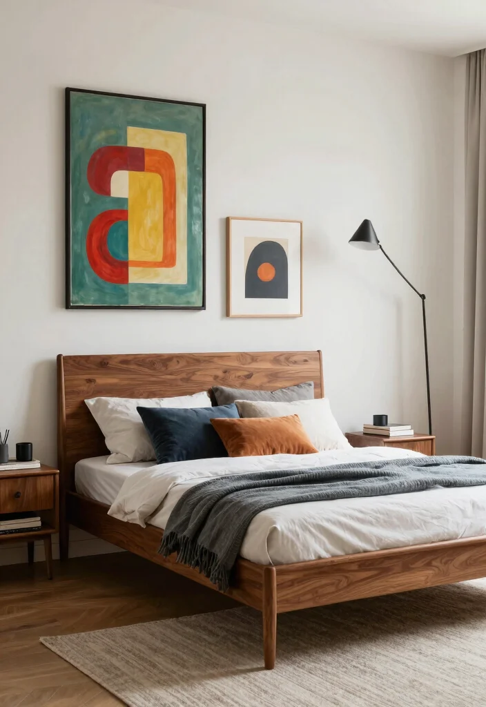 17 Bedroom Ideas Brown Furniture: Warm Classic Balance - 12. Play with Scale 1