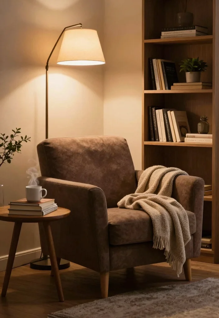 17 Bedroom Ideas Brown Furniture: Warm Classic Balance - 3. Create a Reading Nook 1