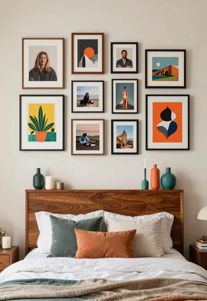 17 Bedroom Ideas Brown Furniture: Warm Classic Balance - 5. Personalize with Art and Accessories 1