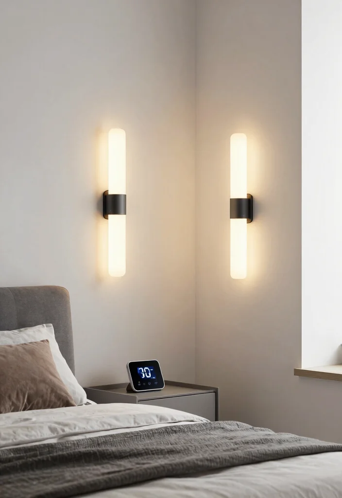17 Bedroom Wall Sconces Bedside Lighting Ideas Cozy Modern Glow - 10. Smart LED Sconces 1
